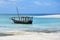 Zanzibar, dhow boat.  Tanzania, Africa. Kendwa