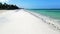 Zanzibar island white sand beach