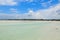 Zanzibar white sand beach landscape, Tanzania, Africa panorama