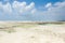 Zanzibar white sand beach landscape, Tanzania, Africa panorama
