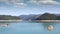 Zaovine lake on Tara mountain landscape