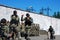 ZAPORIZHIA, UKRAINE - June 3, 2017: Combat reception of Ukraine special forces soldiers on Khortytsya island