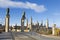 Zaragoza - The the bridge Puente de Piedra and Basilica del Pilar in the morning light