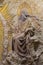 Zaragoza - The polychome carved relief of Coronation of Virgin Mary in church  BasÃ­lica de Santa Engracia