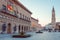 Zaragoza Saragossa. Spain. Cityscape. Plaza del Pilar in the capital city of of Aragon