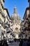 Zaragoza, Spain - The Basilica of Our Lady of the Pillar seen from the Alfonso shopping street, Zaragoza, Aragon,
