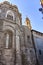 Zaragoza, Spain - Beautifully decorated mudejar wall on the Cathedral of San Salvador, el Seo, Zaragoza, Aragon
