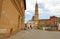 ZARAGOZA, SPAIN - JULY 1, 2019: Cathedral of the Savior of Zaragoza in Plaza del Pilar sqaure, Spain