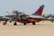 ZARAGOZA, SPAIN - MAY 20,2016: French Navy Rafale fighter jet plane on the tarmac of Zaragoza airbase