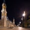 ZARAGOZA, SPAIN - SEPTEMBER 27, 2017: The Cathedral-Basilica of Our Lady of Pillar - a roman catholic church. Copy space for text.