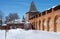 ZARAYSK, RUSSIA - March, 2018: Zaraisk Kremlin on a sunny day