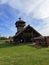 Zasavica Nature Reserve Serbia picnic area wooden guesthouse with tower