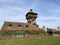 Zasavica Nature Reserve Serbia wooden cottage with tower