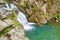 The Zaskalnik Waterfall. Ecological preserve.