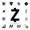 Zcash coin icon. Crypto currency icons universal set for web and mobile