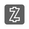 Zcash crypto currency icon