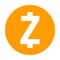 Zcash icon for internet money. Crypto currency symbol. Blockchain based secure cryptocurrency. Vector