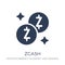 Zcash icon. Trendy flat vector Zcash icon on white background fr