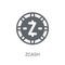 Zcash icon. Trendy Zcash logo concept on white background from C