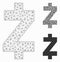 Zcash Vector Mesh Network Model and Triangle Mosaic Icon