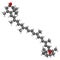 Zeaxanthin yellow pigment molecule. Responsible for color of bell peppers, corn, saffron, etc. Also plays important role in human.