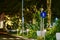 Zebra cross and pedestrian sign inside mall complex