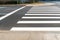 Zebra crossing on outdoor road