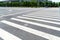 Zebra crossing on outdoor road