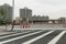 Zebra crossing on Shanghai elevated road