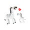 Zebra Dad With Moustache Animal Parent And Its Baby Calf Parenthood Themed Colorful Illustration With Cartoon Fauna