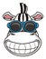Zebra face smiling broadly in sunglasses
