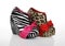 Zebra and Leopard Wedges Shoes