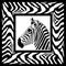 Zebra pattern frame