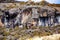 The Zebra rocks on the way to the summit of Mount Kilimanjaro, Tanzania