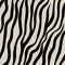 Zebra seamless pattern. Black hand drawn stripes on a beige background