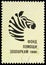 Zebra silhouette, ZOO Relief Fund serie, circa 1988