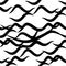 Zebra skin repeated seamless pattern. Black and white colors