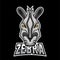 Zebra sport or esport gaming mascot logo template, for your team