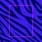 Zebra stripes neon template Vector Abstract dark blue background Purple frame Creative design fashion Poster Banner