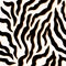 Zebra stripes seamless pattern. Tiger stripes skin print design. Wild animal hide artwork background. Color vector illustration.
