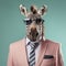 Zebra In A Suit And Glasses: A Pop Culture Mash-up With Social And Political Commentary