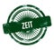 Zeit - green grunge stamp