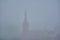Zelenogradsk in the fog. A suburb of Kaliningrad.