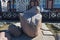 ZELENOGRADSK, KALININGRAD REGION, RUSSIA - APRIL 02, 2019: Sculpture of the seal Rurik on the Zelenogradsk formerly Cranz