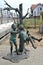 ZELENOGRADSK, RUSSIA. Sculptural composition `Children shake on a swing`