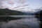 Zell am See lake or Zellersee at sunset in Austria