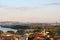 Zemun rooftops and Belgrade panorama