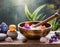 Zen atmosphere, relaxation, meditation, incense sticks, Tibetan bowl, sage, crystals and semi-precious stones