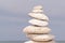 Zen balance pebble white stones stack stability