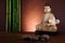 Zen of a buddha, vivid colors, natural tone